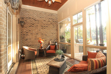 Design ideas for a transitional sunroom in Raleigh.