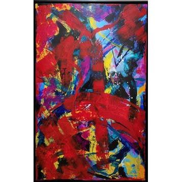 "Roads of Experience" Original Abstract