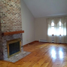 Paint with medium-toned pine trim
