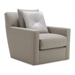 Evin Swivel Chair - Baker Furniture - Armchairs And Accent Chairs