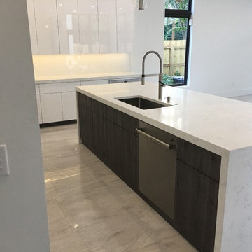 Boca Raton High Gloss White Acrylic Kitchen Cabinetry