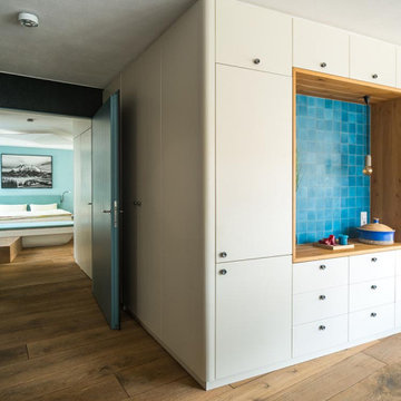 Konzept und Innenausbau Dachgeschosswohnung