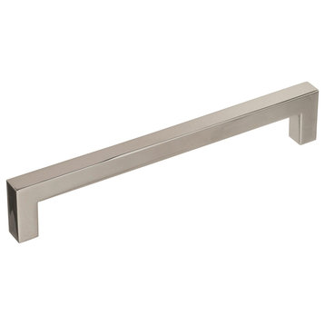 Monument Cabinet Pull, Polished Nickel, 6-5/16" Center-to-Center