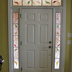 Floral Leaves Lundmark - Stained Glass Panels