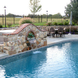 Pool Waterfall Water Feature - Outdoor Fountains And Ponds