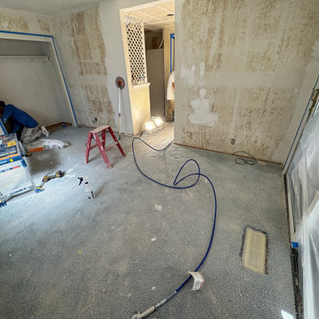 Home Remodel/ One Bath/paint/popcorn removal/LED Can lights/baseboards/Flooring