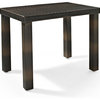 Palm Harbor Outdoor Wicker High Dining Table Brown