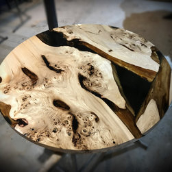 Epoxy resin round coffee table - GV - Coffee Tables & Side Tables