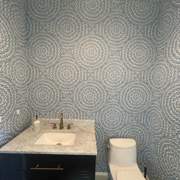 Wallpaper installation Powder room in Mesa