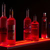 9" Wide Acrylic LED Illuminated Liquor Shelf and Display, Frosted Acrylic, 5'