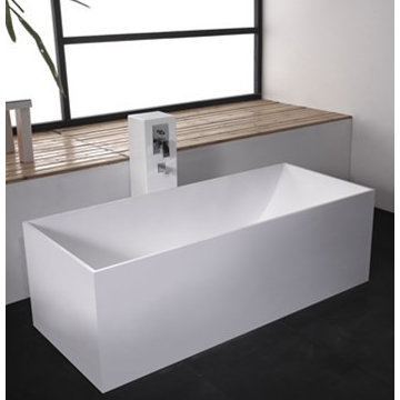 Amazing Solid Surface Bathtubs in white matte finish