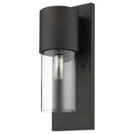 Acclaim Lighting - Acclaim Lighting 1511B/CL Cooper 1-Light Wall Ligh Modern - 6 In - Clean modern designCylindrical glassHand pCooper 1-Light Wall  Oil Rubbed Bronze *UL: Suitable for wet locations Energy Star Qualified: n/a ADA Certified: YES  *Number of Lights: 1-*Wattage:100w Medium Base bulb(s) *Bulb Included:No *Bulb Type:Medium Base *Finish Type:Oil Rubbed Bronze