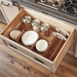 Wellborn Cabinet's Walnut Deep Drawer Pegged Organizer - Products