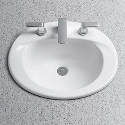 Toto Supreme Self-Rimming Lavatory ADA with SanaGloss LT511G - Bathroom Sinks