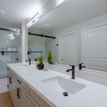 Modern Gray Shaker Kitchen Cabinets with Stainless Steel Appliances The Cabinat