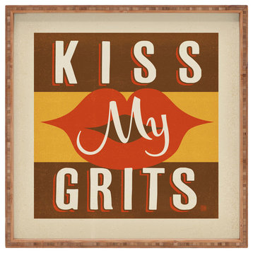 Anderson Design Group Kiss My Grits Square Tray