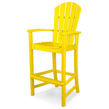 Polywood Palm Coast Bar Chair, Lemon