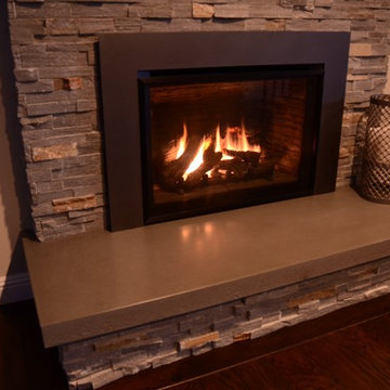 Concrete Fireplace Hearth