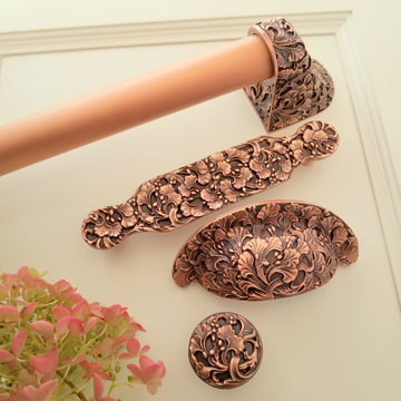 Florid Leaves Antique Copper NH0-502-AC, NHP-604-AC, NHBP-802-AC, NHK-102-AC
