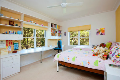Inspiration for a modern bedroom in Sydney.