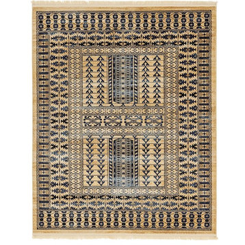 Traditional Regal 8'x10' Rectangle Creme Area Rug
