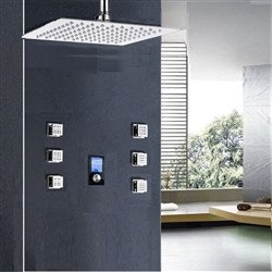 Trialo Solid Brass Ceiling Mount Led Shower System - Showerheads And Body Sprays