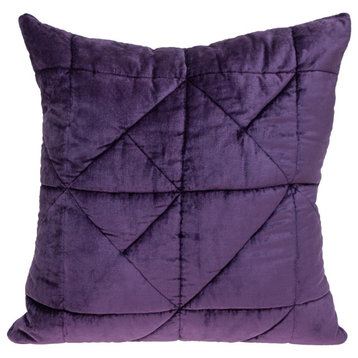 Parkland Collection Zoe Transitional Purple Throw Pillow PILL21395P