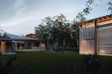 Contemporary exterior home idea in Boise
