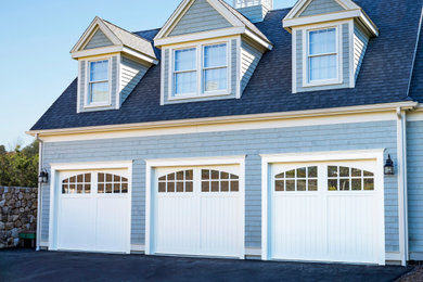 Transitional garage photo in Boston