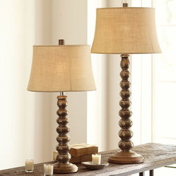Sherwood Stacked Table Lamp Base - Lamp Bases
