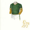 Original Art of the MLB 1974 Oakland Athletics Uniform