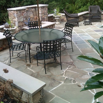 Flagstone Patio and Fireplace