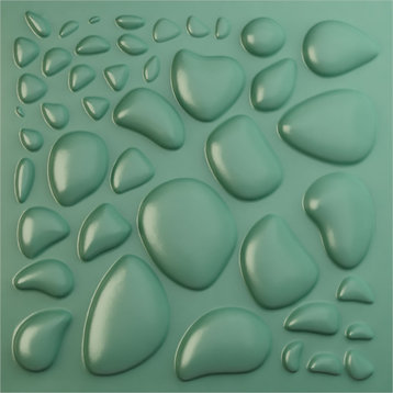 Shale EnduraWall Decorative 3D Wall Panel, 19.625"Wx19.625"H, Sea Mist