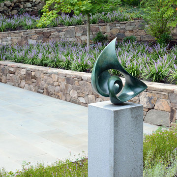 Belmont, MA Sculpture Garden and Landscape Design