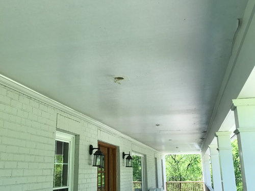 Porch Ceiling Color Haint Blue Eider White Or Other