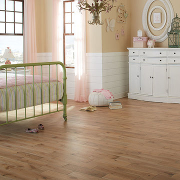 Pink and Green, Shabby Chic Girl's Room - Elegance White Wash, Solid, White Oak