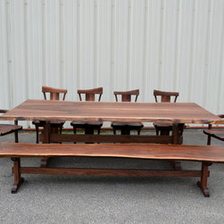 Live Edge Walnut Dining Set - Dining Sets