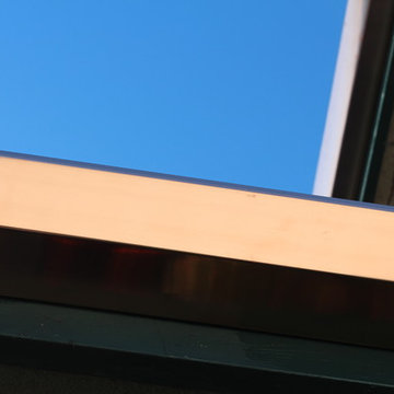 Copper Angle Faced Gutter in Redondo Beach