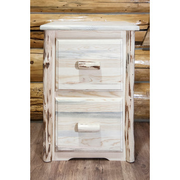 Montana Collection 2-Drawer File Cabinet, Ready to Finish