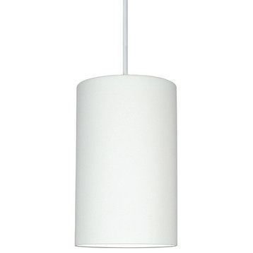 A19 Lighting P202-WCC 1-Light Gran Andros Pendant: Bisque (White Cord & Canopy)