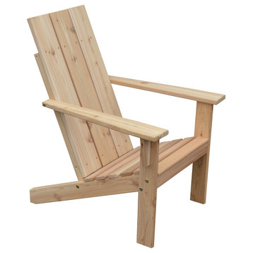 Cedar Modern Adirondack Chair, Unfinished