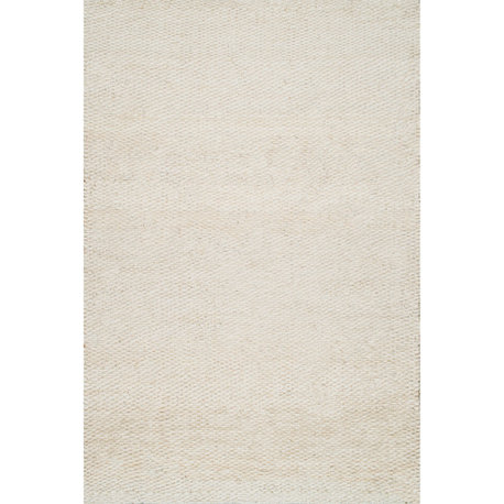 Nuloom Hand Woven Hailey Jute, Off White 3'x5'