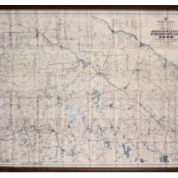 1958 Map Algonquin Park - Artwork