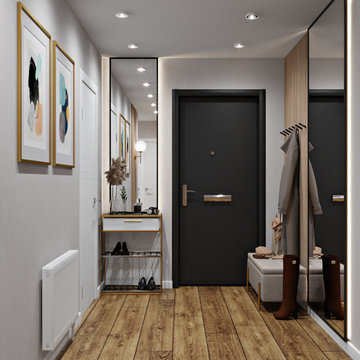 Before&After of the Apartment in London in Modern Style