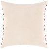 Callie CLI-003 Pillow Cover, Multicolor, 22"x22", Pillow Cover Only