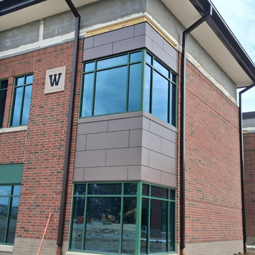 Commercial Brick Building Storefront Upgrade