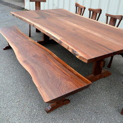 Live Edge Walnut Dining Set - Dining Sets