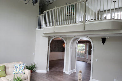 Example of a trendy home design design in Philadelphia