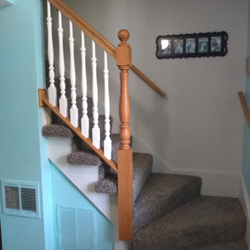 Small Removable Stair Railing - AFTER