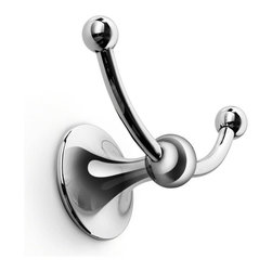 Venessia 52939 Double Bathroom Hook in Polished Chrome - Robe & Towel Hooks